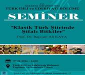 SEMİNER: 