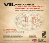 VII. Uluslararası Türk Dili ve Edebiyatı Öğrenci Kongresi Duyurusu