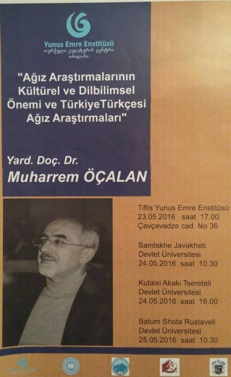 Öğretim Üyelerimizden Yrd. Doç. Dr. Muharrem ÖÇALAN'ın Gürcistan Konferansları